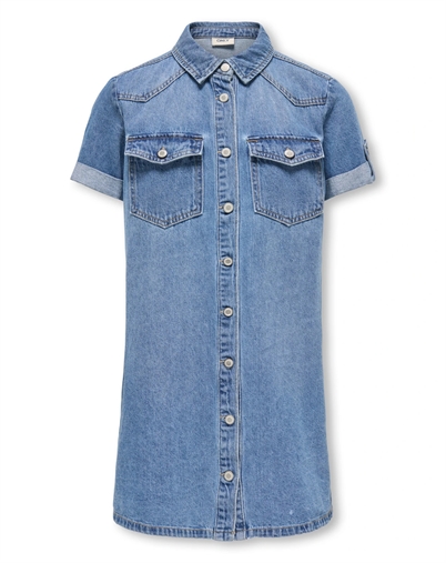 Only - Koglisa Denim Kjole - Medium Blue Denim